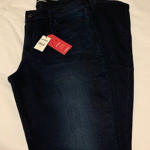 Express dark blue jeans Supersoft Mid Rise.